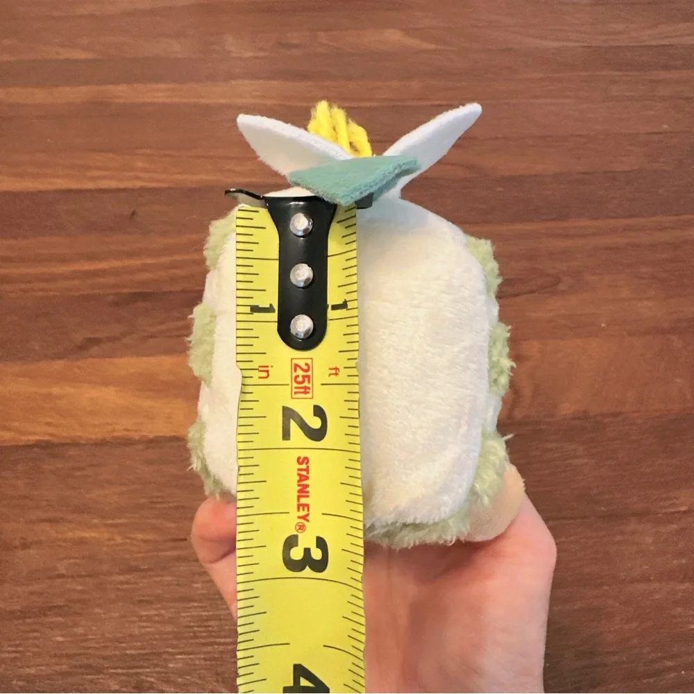 Green Cake Slice Plush Keychain Kawaii Dessert Bag Charm Cute Soft Gift